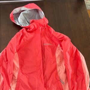 Columbia Vibrant Red Rain Jacket